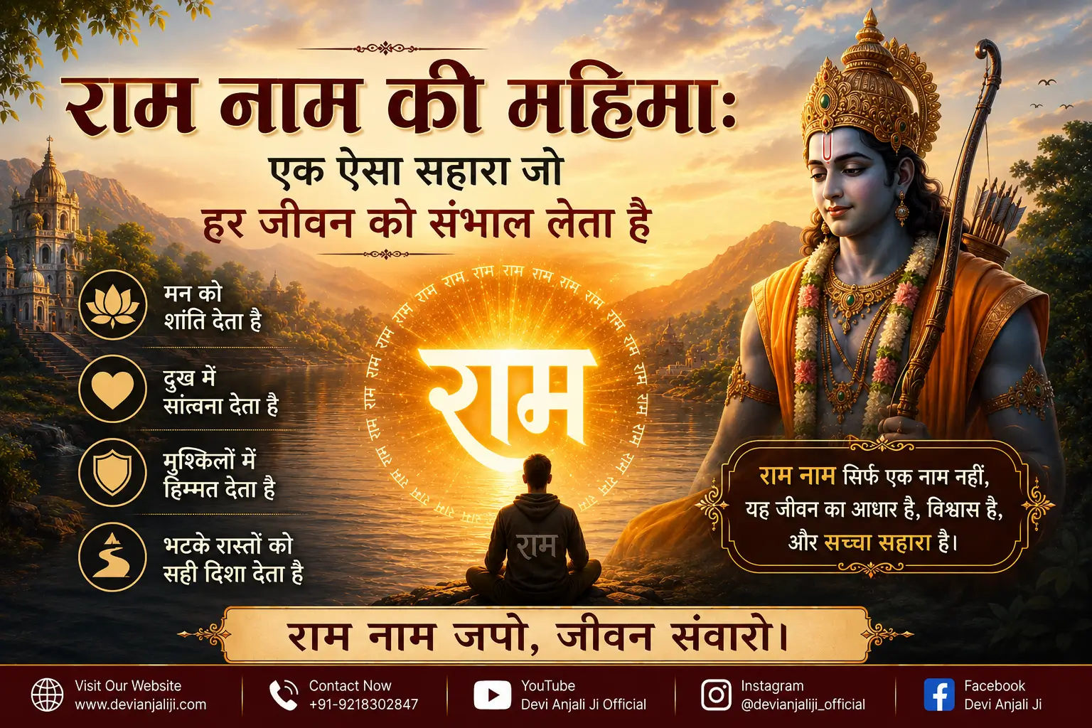 राम नाम की महिमा: एक ऐसा सहारा जो हर जीवन को संभाल लेता है